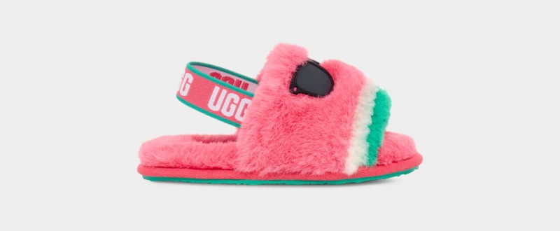 Papuci Ugg Fluff Yeah Watermelon Stuffie Copii Roz | 5760BELSU