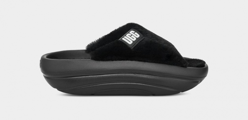 Papuci Ugg FoamOplush Dama Negrii | 1273FYPHT