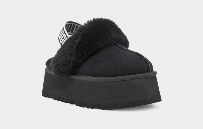 Papuci Ugg Funkette Dama Negrii | 4963TFUZD