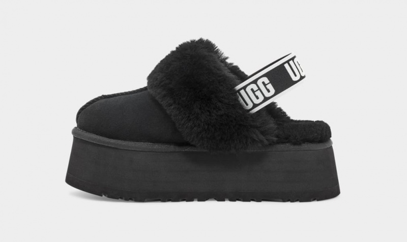 Papuci Ugg Funkette Dama Negrii | 4963TFUZD