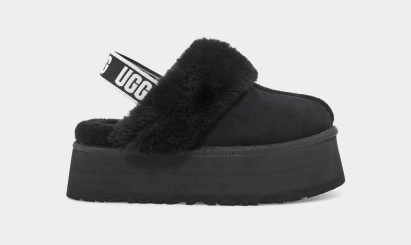 Papuci Ugg Funkette Dama Negrii | 4963TFUZD