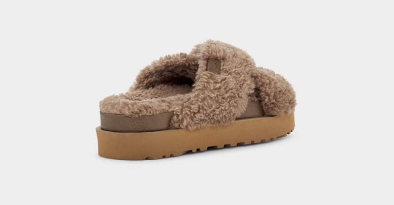 Papuci Ugg Fuzz Sugar Cross Dama Gri Inchis | 2368CSHTW