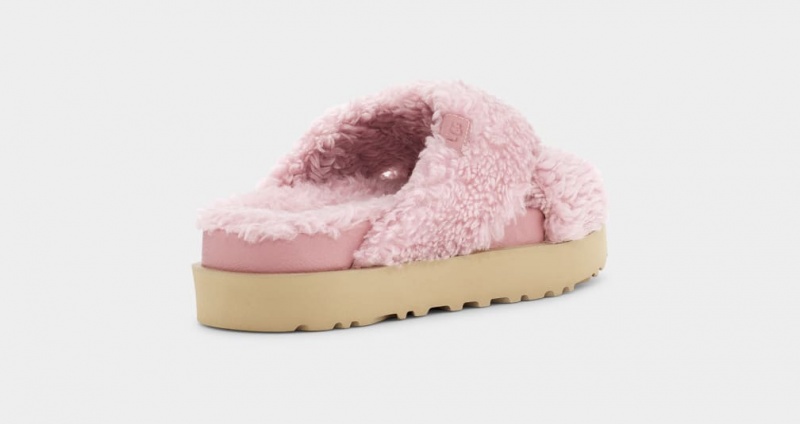 Papuci Ugg Fuzz Sugar Cross Dama Roz | 9312JRYOX