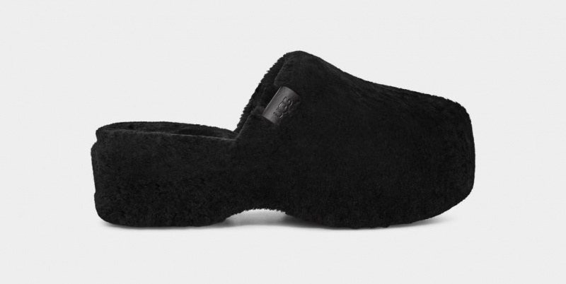 Papuci Ugg Fuzz Sugar Dama Negrii | 6923NLIVX