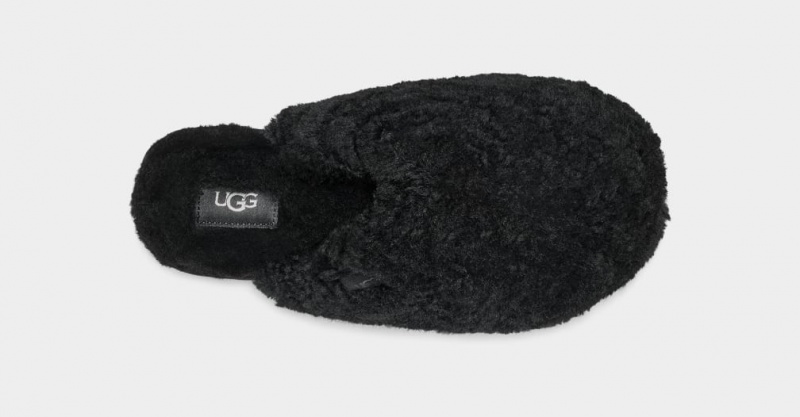 Papuci Ugg Maxi Curly Dama Negrii | 9562DHRTM