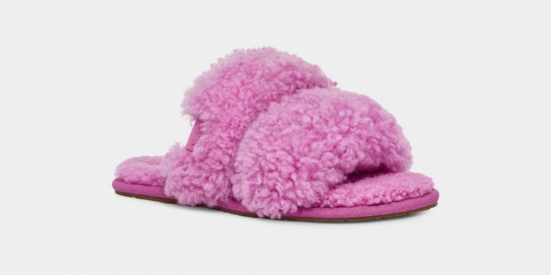 Papuci Ugg Maxi Curly Scuffetta Dama Violet | 1348WGBVI