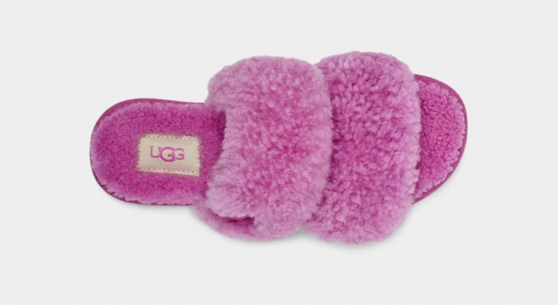 Papuci Ugg Maxi Curly Scuffetta Dama Violet | 1348WGBVI