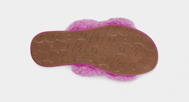 Papuci Ugg Maxi Curly Scuffetta Dama Violet | 1348WGBVI