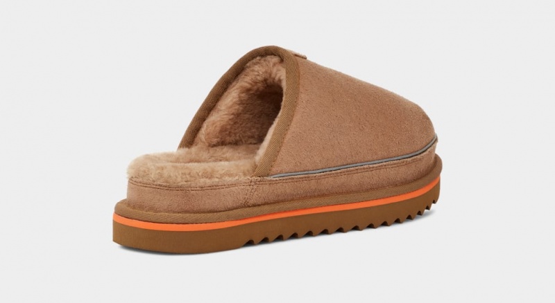 Papuci Ugg Scuff Cali Wave Barbati Maro Portocalii | 6908IOHAL