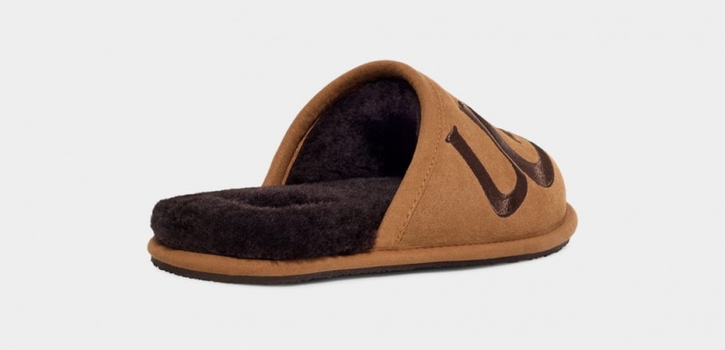 Papuci Ugg Scuff Logo II Barbati Maro | 2463VKWNE