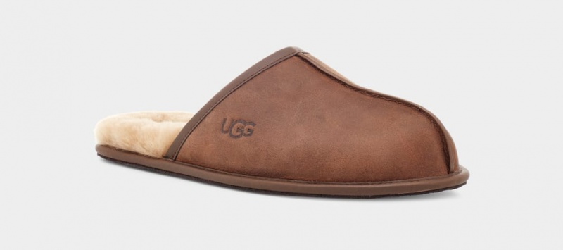 Papuci Ugg Scuff Piele Barbati Maro | 5274FUCGP