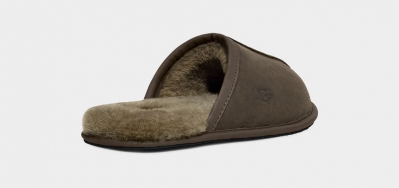 Papuci Ugg Scuff Piele Barbati Masline Verzi | 8395DPOZF