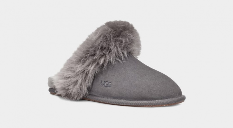 Papuci Ugg Scuff Sis Dama Gri | 1652IAUCE