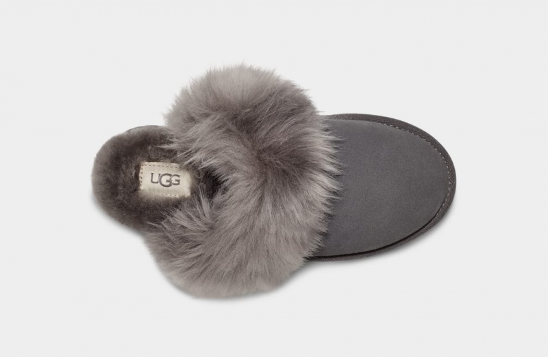 Papuci Ugg Scuff Sis Dama Gri | 1652IAUCE