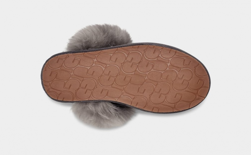 Papuci Ugg Scuff Sis Dama Gri | 1652IAUCE