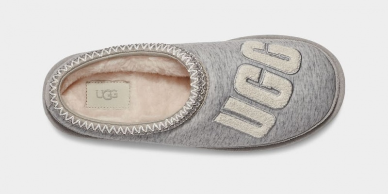 Papuci Ugg Tasman Fur Jersey Cozy Barbati Gri | 1824OPJVT