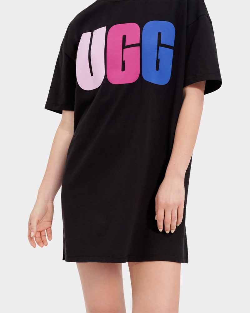 Rochie Ugg Alayah Logo T-Shirt Dama Negrii | 1309WJPYU