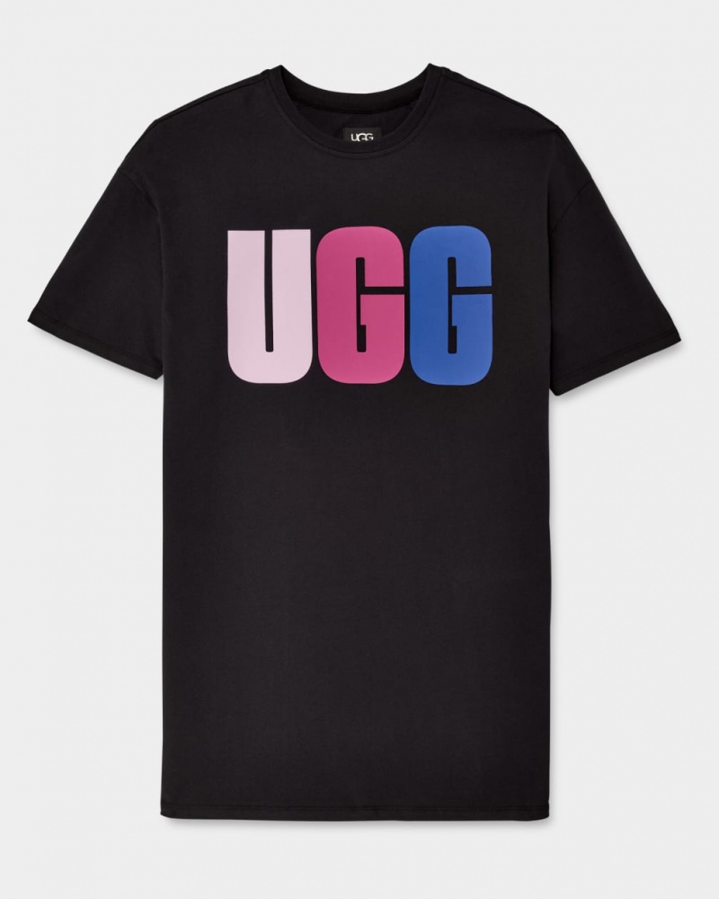 Rochie Ugg Alayah Logo T-Shirt Dama Negrii | 1309WJPYU