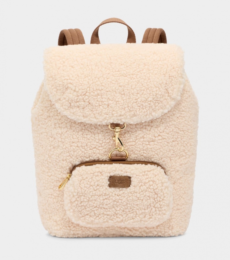 Rucsac Ugg Inara Fluff Dama Bej | 0594MAKSV