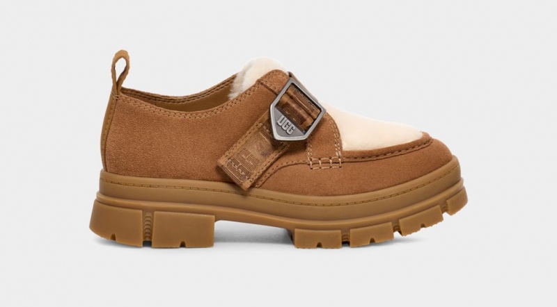 Saboti Ugg Ashton Piele Intoarsa Dama Maro | 3265ECOXT