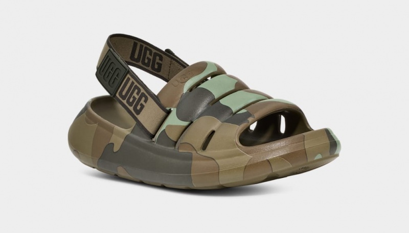 Sandale Ugg Sport Yeah Camopop Barbati Verzi | 1023GAKUB