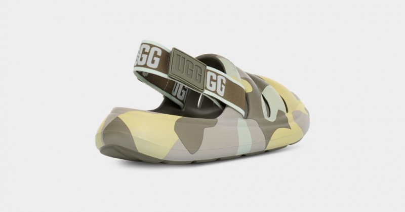 Sandale Ugg Sport Yeah Camopop Dama Verzi | 6509YJBWC