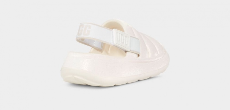 Sandale Ugg Sport Yeah Glitter Copii Albi | 6342YVJEO