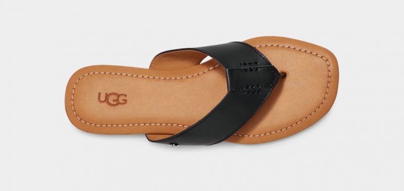 Slapi Ugg Carey Flip Dama Negrii | 8621HFWZO