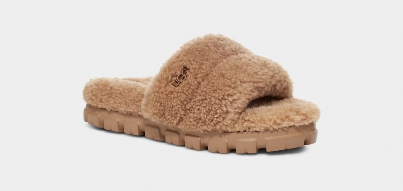 Slapi Ugg Cozetta Curly Dama Maro | 3590KXIJA