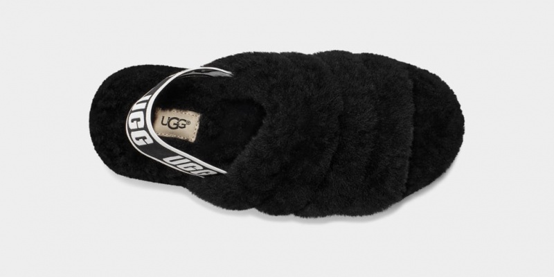 Slapi Ugg Fluff Yeah Dama Negrii | 7504YNAGV