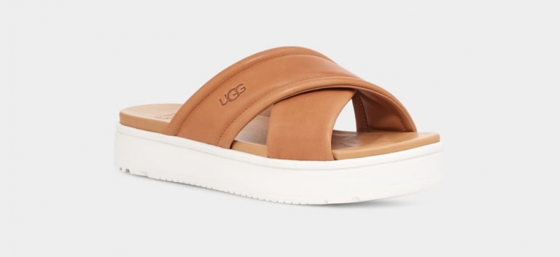 Slapi Ugg Zayne Crossband Dama Maro | 2604DCPGK