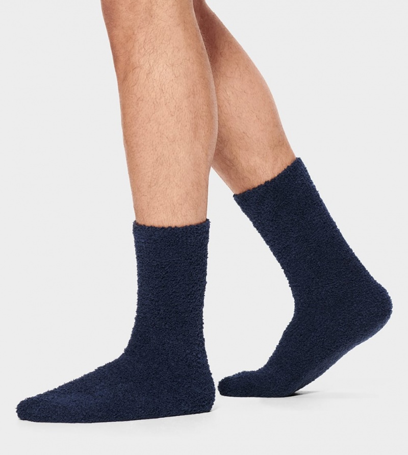 Sosete Ugg Fincher Ultra Cozy Crew Barbati Bleumarin | 2695YELCF