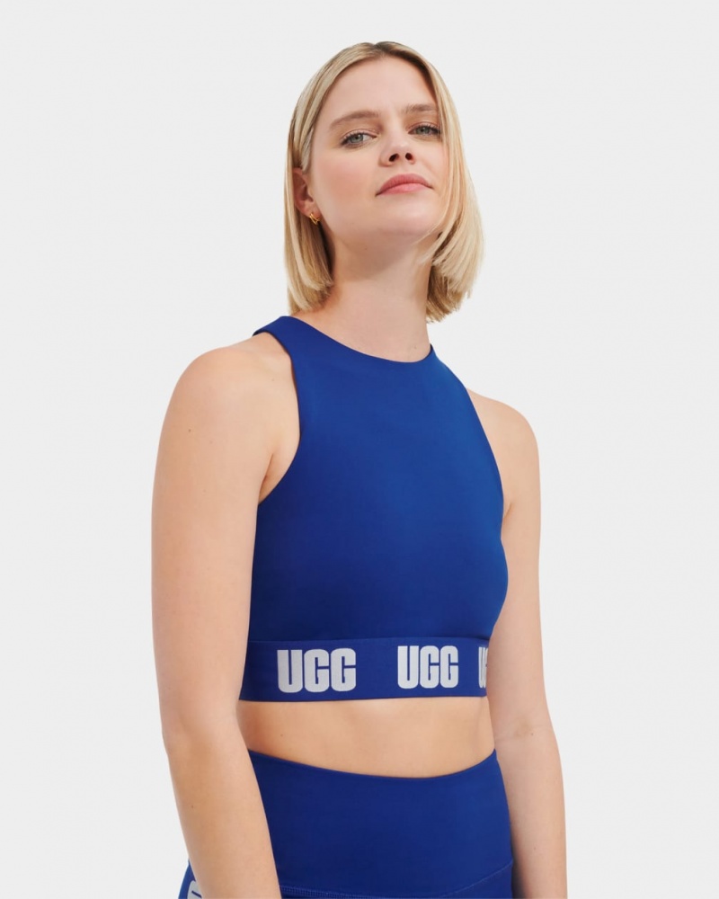 Topuri Ugg Wilmina Logo Bralette Dama Albastri Inchis | 8905HQYIF