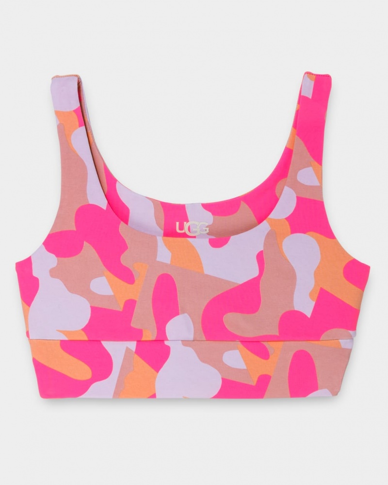 Topuri Ugg Zayley Bralette Camo Print Dama Roz | 8047LAICX