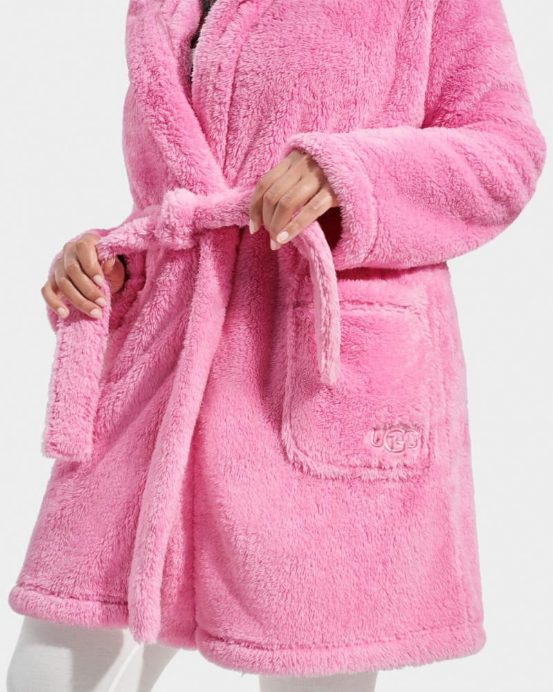 Îmbrăcăminte De Dormit Ugg Aarti Plush Robe Dama Roz | 7106HZAJP