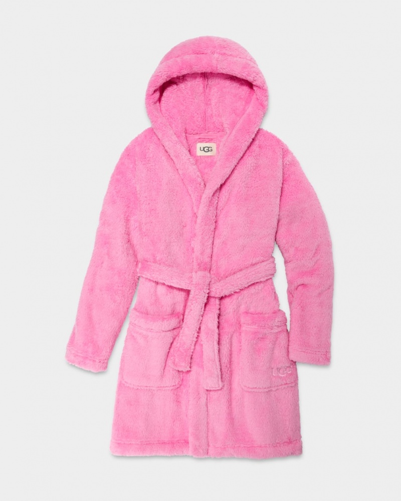 Îmbrăcăminte De Dormit Ugg Aarti Plush Robe Dama Roz | 7106HZAJP