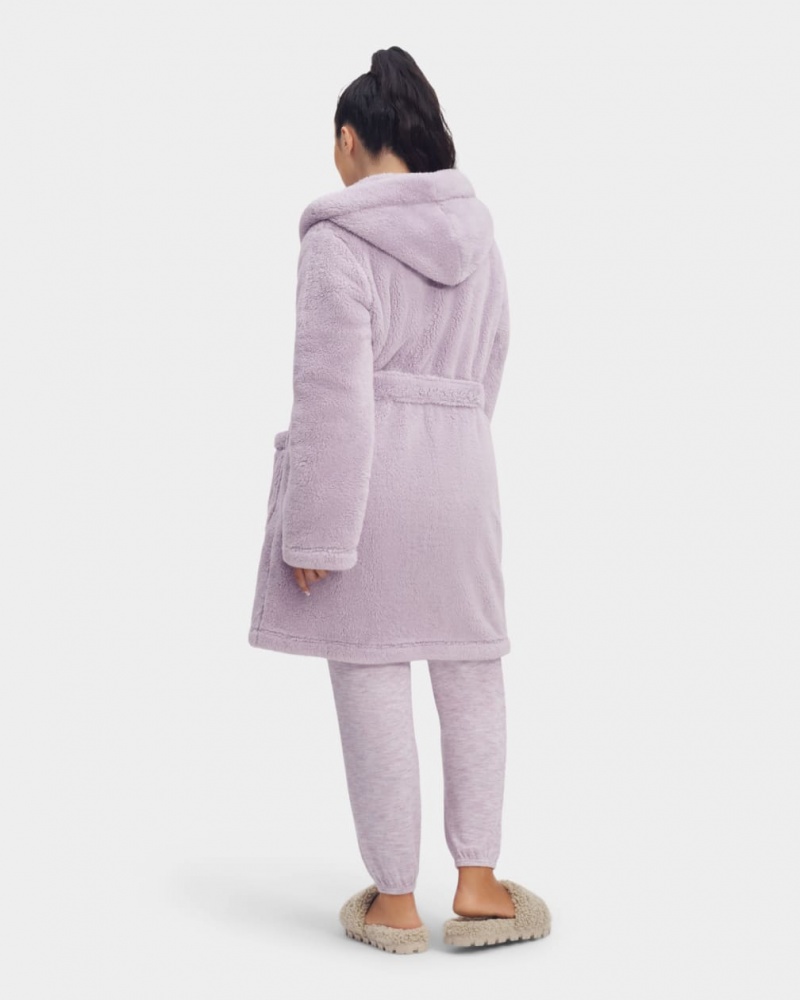 Îmbrăcăminte De Dormit Ugg Aarti Plush Robe Dama Violet | 9021HBKDG