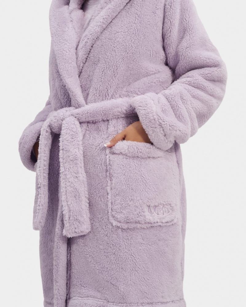 Îmbrăcăminte De Dormit Ugg Aarti Plush Robe Dama Violet | 9021HBKDG