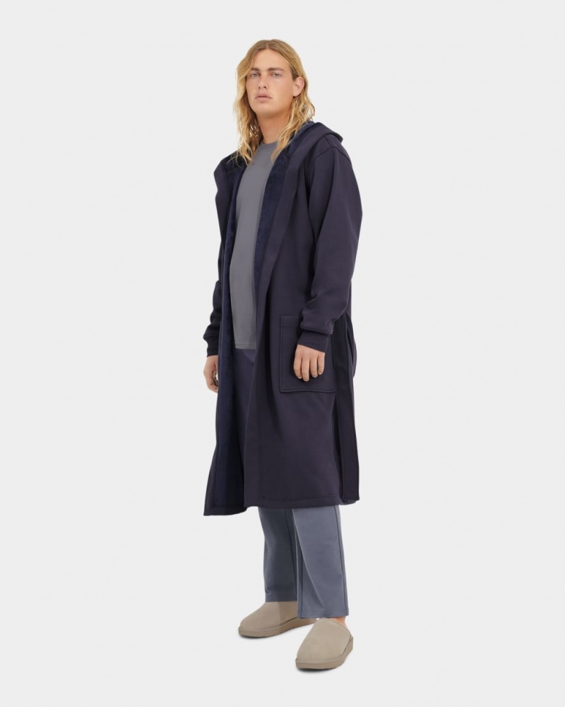 Îmbrăcăminte De Dormit Ugg Leeland Robe Barbati Bleumarin | 3170TIHLJ