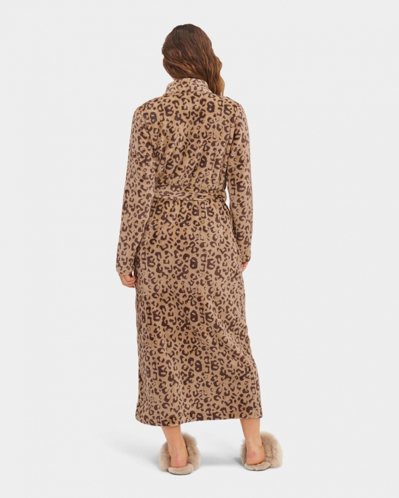 Îmbrăcăminte De Dormit Ugg Marlow Robe Dama Leopard | 2641GJRUS