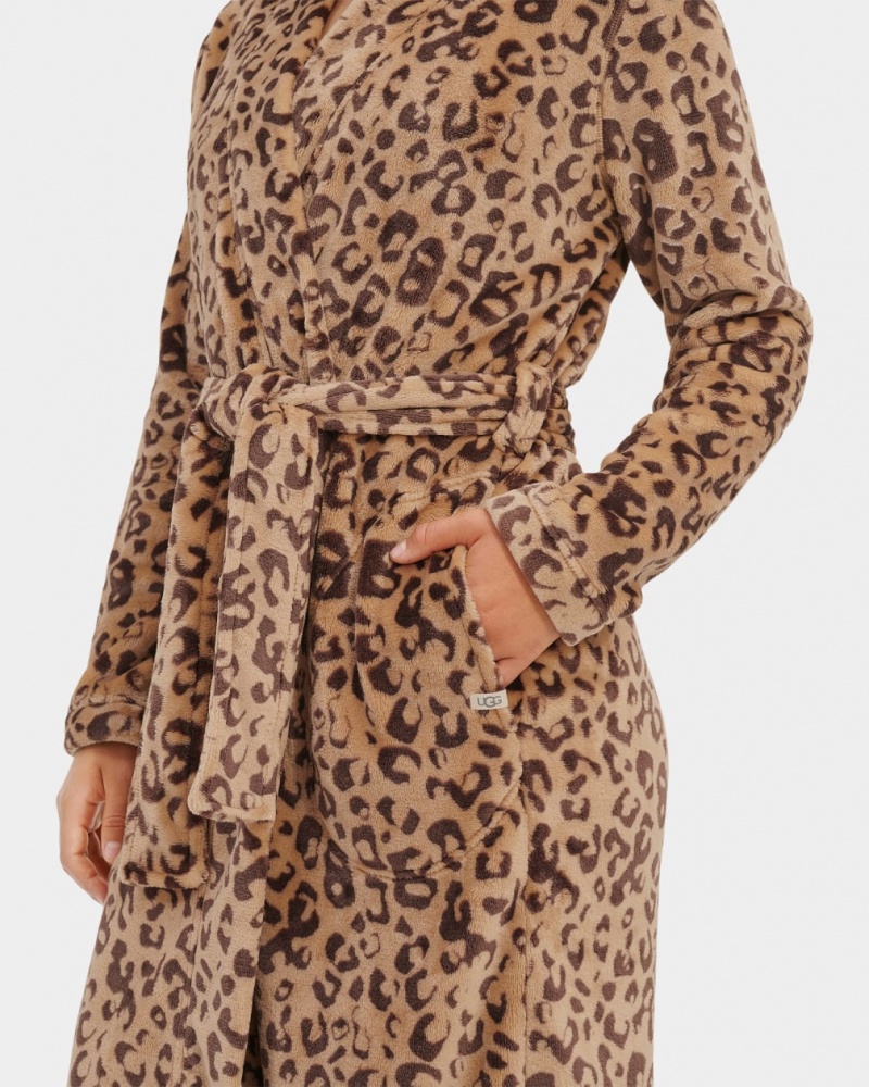 Îmbrăcăminte De Dormit Ugg Marlow Robe Dama Leopard | 2641GJRUS