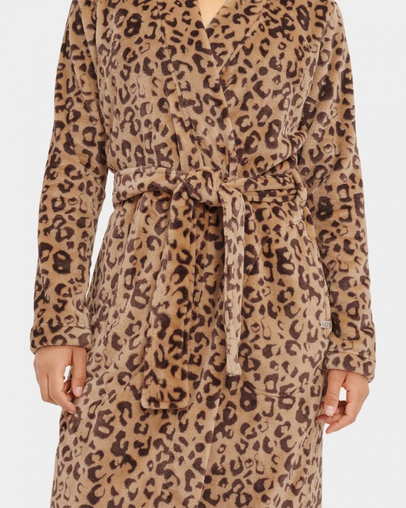 Îmbrăcăminte De Dormit Ugg Marlow Robe Dama Leopard | 2641GJRUS